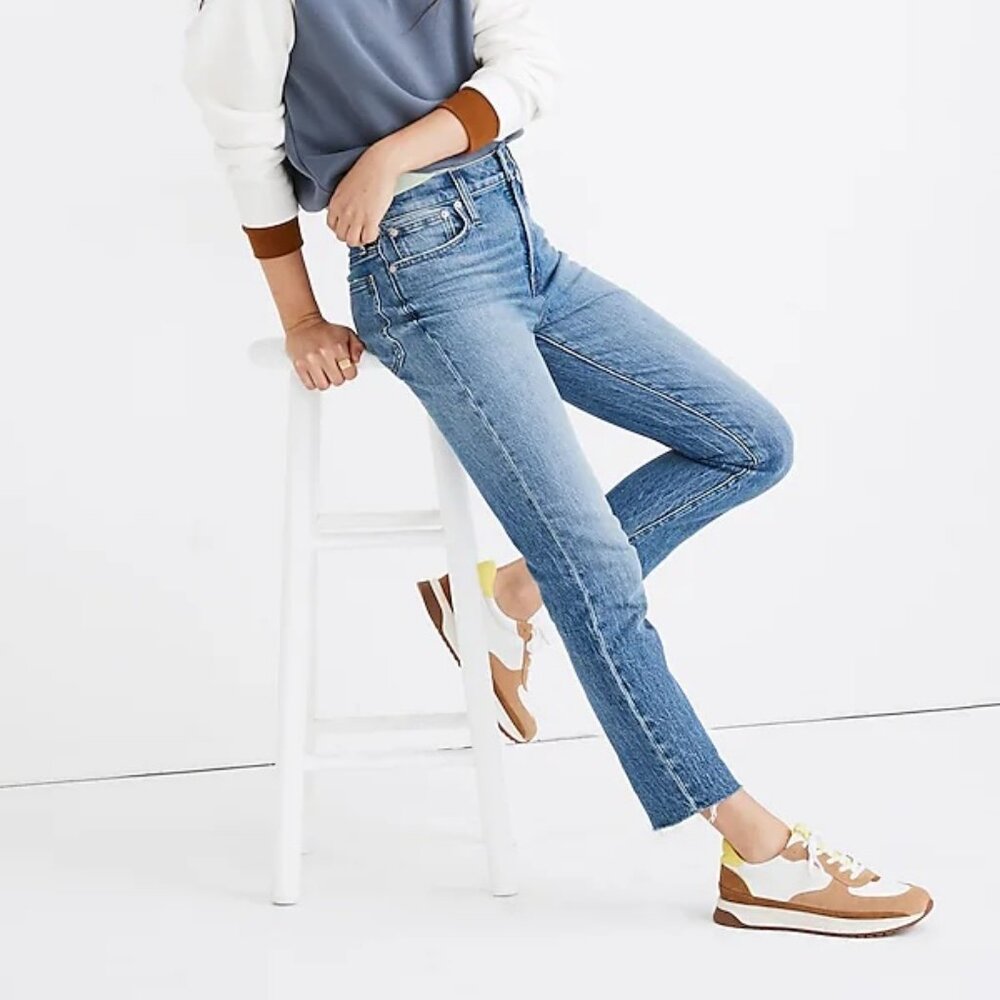 Madewell The Perfect Vintage Jean in Enmore Wash: Raw-Hem Edition size 25